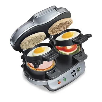 Hamilton Beach Dual Breakfast Sandwich Maker with Timer